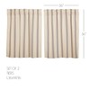 VHC Brands Grace 4 PC Creme Curtain Set (2 Prairie