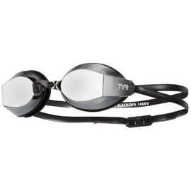 TYR Adults Black Ops 140 EV Mirrored Racing Goggles - Metallized Smoke