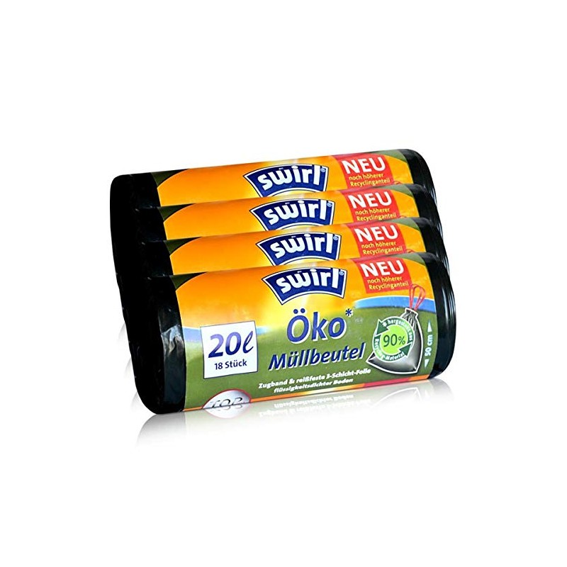 4 x Swirl Eco Bin Liners 20 L (Pack of