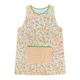 Marushin 0545028600 Orchid Apron, Polku Mezza Maruya, Nursery School, Kindergarten, Thin, For Adults