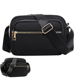 KEYRI Damen Handy Umhängetasche Damen Gürteltasche Crossbody Bag Damen Wasserdicht Bauchtasche Verstellbare Träger Brustbeutel Breiter Riemen Abendtasche zum Wandern Reisen Einkaufen (Schwarz)