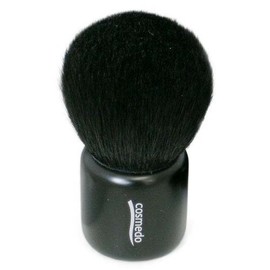 Kumano E-23K Takumi Cosmetics Brush with Ash Squirrel, Mushroom Brush (Face Brush, Cheek Brush, Mushroom Brush, Kabuki Brush), Made in Japan, Matte Black