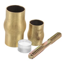 Mobestech 1 Set Copper Elderly Cane Joint Set Slip Brass Ferrule Accessories for Seniors DIY Replacement for Enhanced Safety and Longevity in Walking Sticks
