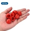 uxcell 50pcs Hex Nut Cover, M12 Red Plastic Dome Nut
