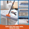 CLEANHOME Rubber Floor Squeegee for Concrete Floor, Tile Floor, Metal