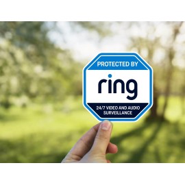 Ring Doorbell Decal Sticker Ring Video Security Sticker for Windows and Doors X2 - 6"