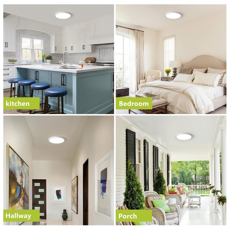 YELIOLED 20 Inch 4200LM Large LED Flush Mount Ceiling Light