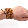Thajaling 8 mm 108 Prayer Beads Mala Bracelet Natural Gold