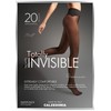 CALZEDONIA Woman's Invisible 20 Denier Sheer Tights in Black, Size