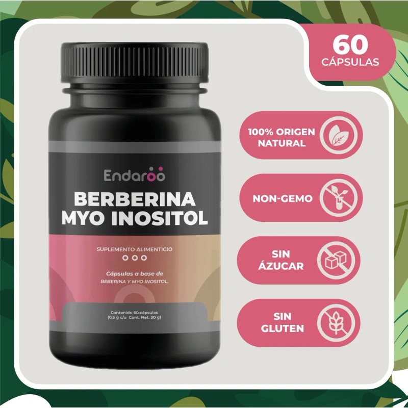 Berberina + Myo Inositol 60 Cápsulas