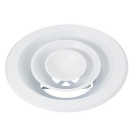 PATIKIL 6" Round Air Vent, Aluminum Ceiling Diffuser Air Supply or Exhaust Ventilation HVAC Air Conditioning Duct Covers with Spring Buckle for Home Office Warehouse, White