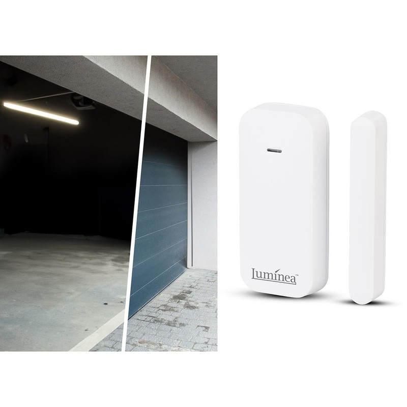 Luminea Window Contact Switch: Wireless Socket with Door & Window
