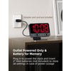 Odokee Digital Alarm Clocks for Bedrooms: Large Bold Number 5