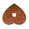 Purpledip Wooden Coasters 'Stacked Hearts': Unique Dining Accessory, Housewarming Gift