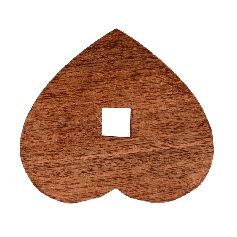 Purpledip Wooden Coasters 'Stacked Hearts': Unique Dining Accessory, Housewarming Gift