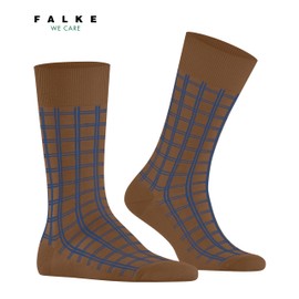 FALKE Men's Modern Tailor M So Cotton Patterned Socks, Braun Tawny 5124