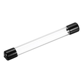 QUARKZMAN Clear Storage Tube 18 x 22 mm Small Plastic Tube with Lids Rigid Bottle Container 200 mm/8 Inch for Stored Items