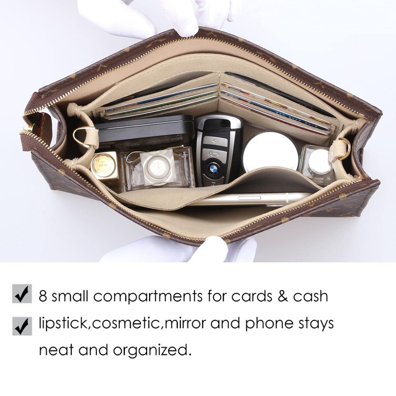 Senral Microfiber Small Bag Organiser Insert for Toiletry Pouch 26/19
