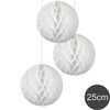 EinsSein 3 x Honeycomb Balls Supreme White Diameter 25 cm