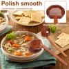 10 Pcs Wood Soup Spoon with Long Handle Japanese Style