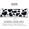 AIMSTONG 20"x54" Black and White Cow Print Body Pillow Cover