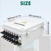 TOMSHIELE ABS Waterproof PV Combiner Box with 6 String, Solar