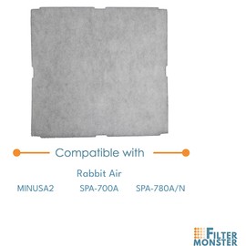 Filter-Monster – Odor Reduction Air Filter Replacement Kit - Replacement Compatible with Rabbit Air MinusA2 Air Purifier