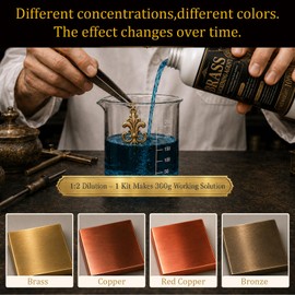 Brass Blackening Solution Kit - Fast Cold Patina for brass, copper
