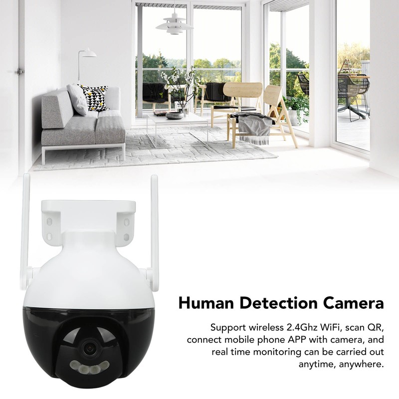 Wireless WIFI HD Security Camera Double PTZ Rotation Infrared Night