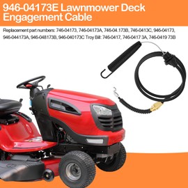 JIOTAR 946-04173E Lawn Mower Deck Engagement Cable Replacement MTD Craftsman Bolens Riding Lawn Mower Clutch Cable 94604173E 746-04173E 946-04173B 74604173B