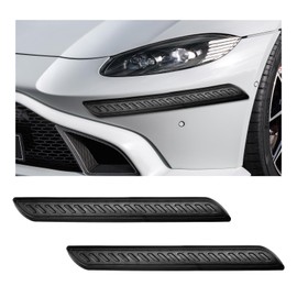 MUQIDA 2 PCS Car Bumper Anti-Scratch Strips, PVC Anti-Collision Side Door Edge Patch Protector, Universal Front and Rear Corner Bumper Guard Strip Sticker for SUV Pickup Truck (Long)