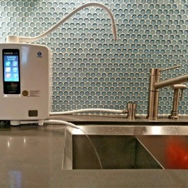 Ionfaucet Enagic Kangen Ionizer Faucet Simple Lines brass gold