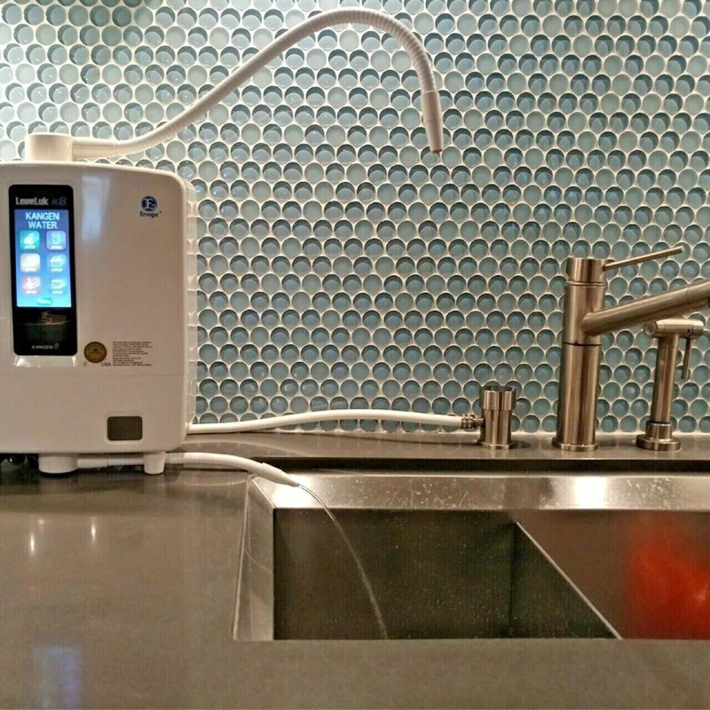 Ionfaucet Enagic Kangen Ionizer Faucet Simple Lines brass gold