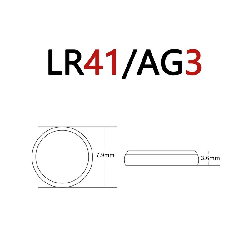 SKOANBE 20PCS LR41 384 192 AG3 SR41 1.5V Button Coin