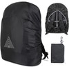 Waterproof Backpack Rain Cover (15-75L), Reflective Rucksack Cover, Adjustable Foldable