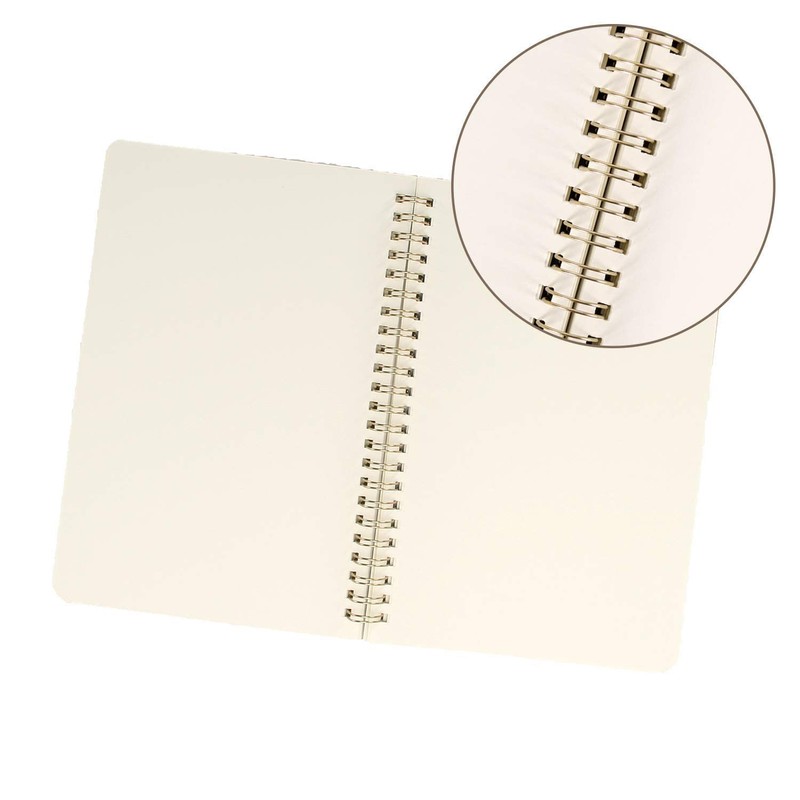 Veesun Small Notepad with Kraft Cover Blank Pages
