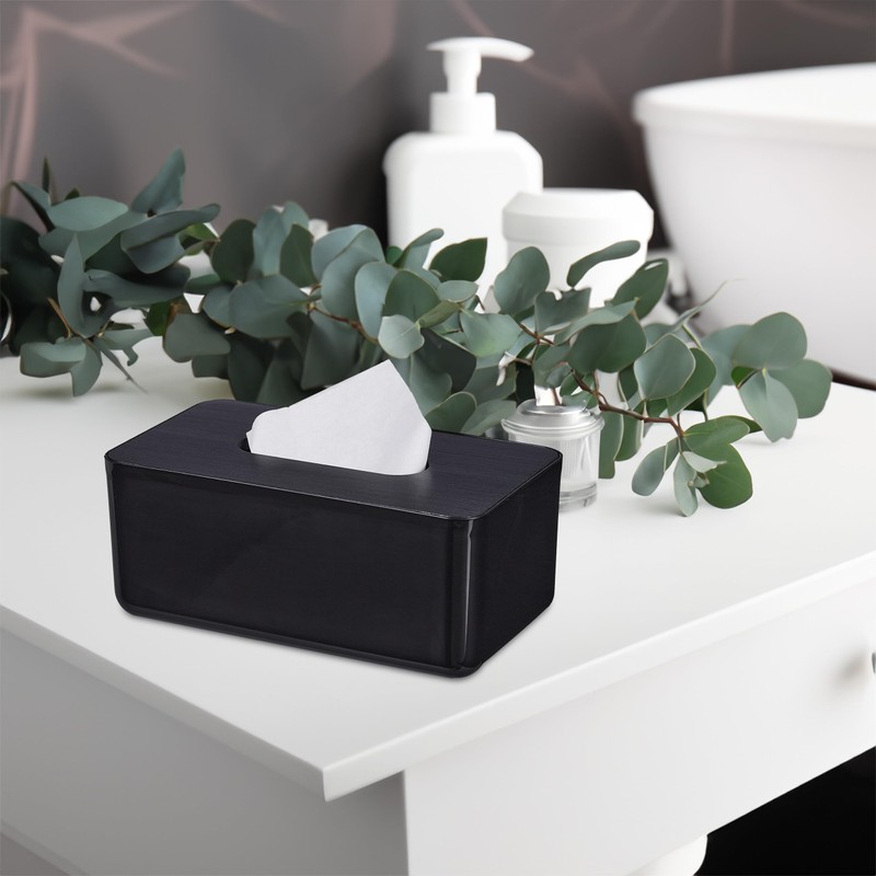 Relaxdays Tissue Box with Lid for Bathroom, Tissue Box, Modern