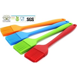 [4 Pack] Mulk Basting Brush, Pastry Baking Brush BBQ Sauce Marinade Meat Glazing Oil Brush Heat Resistant, Kitchen Cooking Baste Pastries Cakes Meat Desserts, Dishwasher Safe