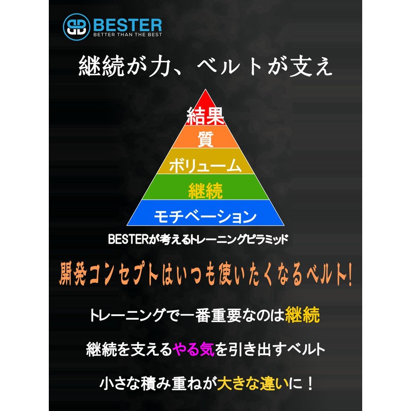 BESTER Training Belt Muscle Level Leather Single Piece Leather (Brown,