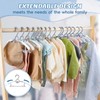 Baby Hangers, 40 Pack Grey Adjustable Kids Hangers for Closet