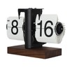 Digital Flip Clock 12h Single Sided Large Numbers Automatic Retro