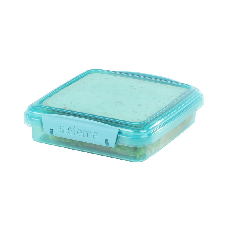Sistema Ocean Bound Plastic Sandwich Box 450ml Food Container and