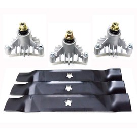 proven part Deck Rebuild Kit fits Craftsman Husqvarna 46 in. Blades Spindles 532143651 170698 532176084 143651