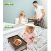 Artmalle Bed Tray Table Folding Legs with Handles Groove Breakfast