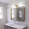 URSOLA 24" Modern LED Bathroom Light Fixtures, Golden 3CCT Dimmable