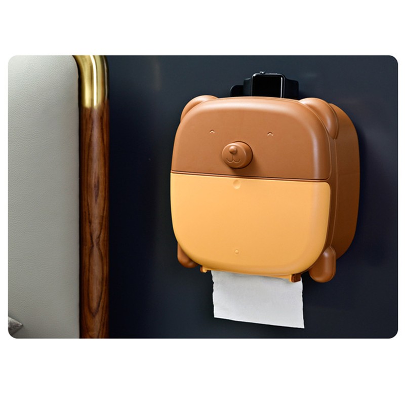 Wall Mounted Tissue Box Cartoon Large Space Cute Lovely Tissue