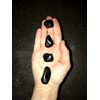 ZÜSSI Black Tourmaline Tumbled Stone "Shadowy" – Black Gemstone Worry