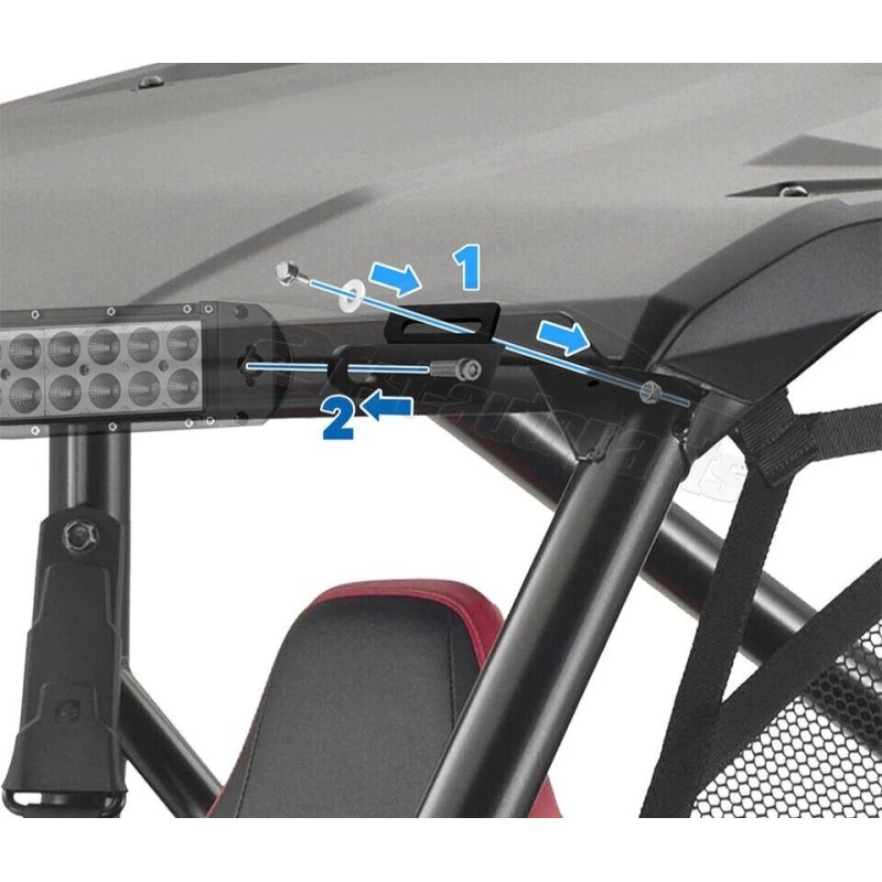 StreetRays [Originals] [SR] Roof Windshield 42"-46" Straight Light Bar Mount