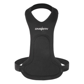 DIVESTAR Neoprene Spearfishing Chest Pad for Men Women,Chest Loading Pad Protective Speargun Top Diving Vest for Fishing Hunting Scuba Spearfishing (Black, One Size(Adjustable))