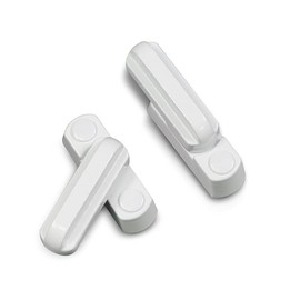 Sash Blocker Window Jammer Black Strong Zinc Cast Alloy Extra Security Locks for UPVC/PVC Door/Window Restrictor Lock Home Security (White, 4pcs)